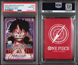 2023 ONE PIECE OP05-AWAKENING OF THE NEW ERA ALT ART #060 MONKEY D. LUFFY PSA 10 - Image 3
