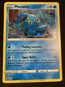 Pokemon Manaphy Cosmos Holo Promo Cards SWSH275 Near Mint NM - Image 1