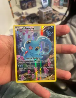 Pokemon TCG Manaphy XY113 Full Art Holo Card Black Star Promos - Image 1