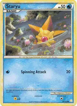 Pokemon HeartGold SoulSilver Card 84/123 Staryu - Image 1