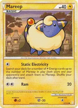 Pokemon HeartGold SoulSilver Card 73/123 Mareep - Image 1