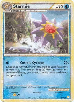Pokemon HeartGold SoulSilver Card 53/123 Starmie - Image 1