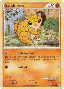Pokemon HeartGold SoulSilver Card 79/123 Sandshrew - Image 1
