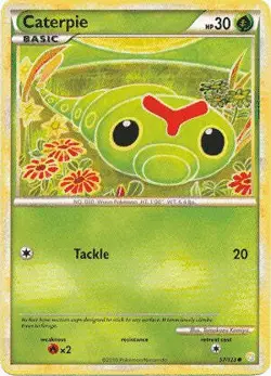 Pokemon HeartGold SoulSilver Card 57/123 Caterpie - Image 1