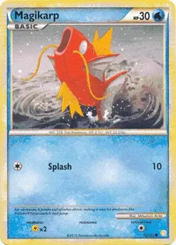 Pokemon HeartGold SoulSilver Card 72/123 Magikarp - Image 1