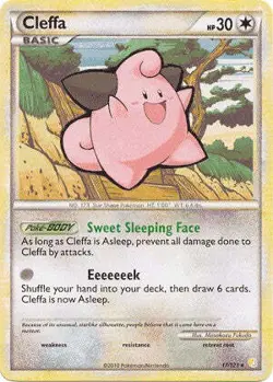 Pokemon HeartGold SoulSilver Card 17/123 Cleffa - Image 1