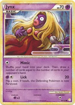 Pokemon HeartGold SoulSilver Card 69/123 Jynx - Image 1