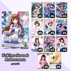 Tokino Sora & Robocosan Deck 49 Cards hololive OFFICIAL CARD GAME ENGLISH - Image 1