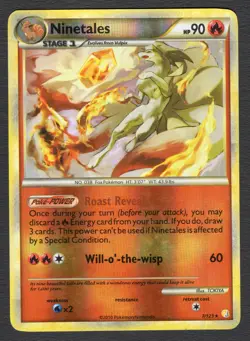 Ninetales 7/123 Rare Reverse Holo MP Pokemon Card HQ Scan Card 1 - Image 1