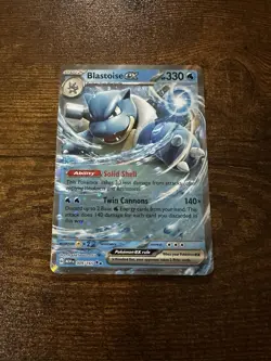 Blastoise EX Pokemon Card 009/165 Holo - Image 1