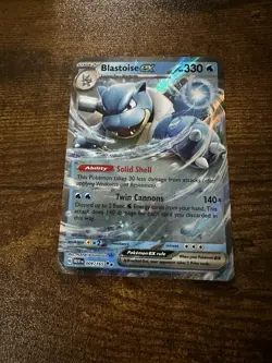 Blastoise EX Pokemon Card 009/165 Holo - Image 5