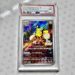 Detective Pikachu 098/SV-P PSA 9 Pre-Order Promo Pokemon Card 2023 - Image 1