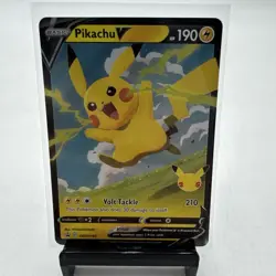 Pikachu V SWSH143 Holo Sword & Shield Promo Pokemon Card - Image 1