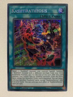 Yu-Gi-Oh MP24-EN072 Kashtiratheosis Prismatic Secret Rare Card 1st Edition - Image 1