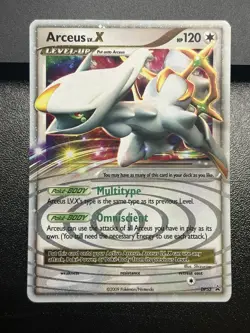 2009 Arceus LV.X Black Star Promo DP53 Holo Rare Pokemon Card LP - Image 2