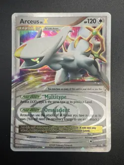 2009 Arceus LV.X Black Star Promo DP53 Holo Rare Pokemon Card LP - Image 3