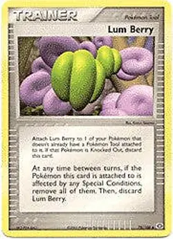 Pokemon EX Emerald 78/106 Card - Lum Berry - Image 1