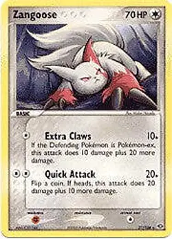 Pokemon EX Emerald 21/106 Card - Zangoose NEAR MINT - Image 1
