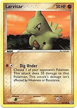 Pokemon EX Emerald 52/106 Card - Larvitar - Image 1