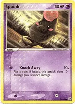 Pokemon EX Emerald 65/106 Card - Spoink - Image 1