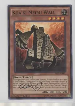 Koa'ki Meiru Wall 1st Ed. YuGiOh Battle Pack 3: Monster League #BP03-EN081 - Image 1