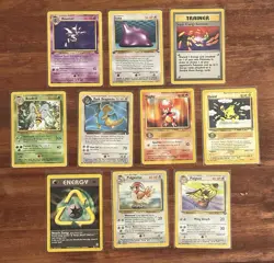 Pokemon TCG Vintage Cards Mixed Lot From 1999 to 2000 ALL HP some 1st Edition - Image 1