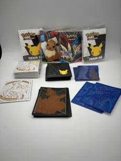 Set Of 4 Pokemon TCG Mini Portfolio Binder Plus 135 Card Sleeve Variety See Pics - Image 1