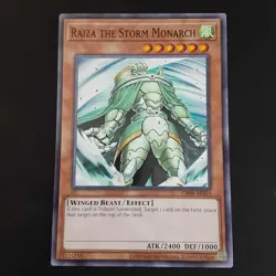 YuGiOh Raiza the Storm Monarch (Asian English) CR08-AE055, Common, not FOTB RA03 - Image 1