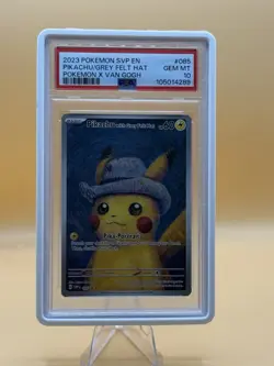 Pokemon TCG Van Gogh Pikachu Promo Card SVP085 Gem Mint PSA 10 New Cert - Image 1
