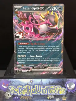 Pokemon Card Fezandipiti EX 038/064 Shrouded Fable Double Rare Play! Series NM - Image 1
