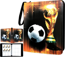Trading Card Binder 900 Pockets, Soccer Card Binder Holder with 50 Removable Sle - Image 1