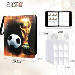 Trading Card Binder 900 Pockets, Soccer Card Binder Holder with 50 Removable Sle - Image 2