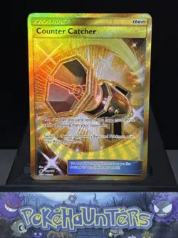 Pokemon Card Counter Catcher 120/111 Crimson Invasion Gold Secret Rare LP - Image 1