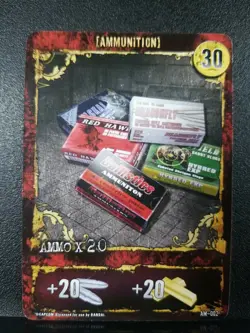 Resident Evil Deck Building Game 2010 Replacement Card Ammunition (Ammo +20) - Image 1