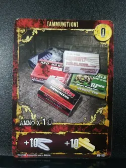Resident Evil Deck Building Game 2010 Replacement Card Ammunition (Ammo +10) - Image 1