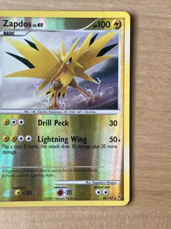 Pokemon TCG Zapdos Reverse Holo Card 48/147 Supreme Victors NM/LP - Image 3