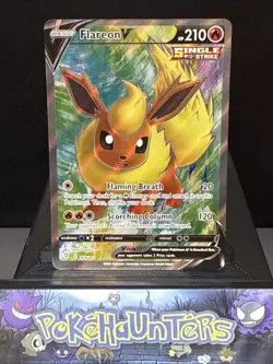 Pokemon Card Flareon V 169/203 Full Art Evolving Skies Set Near Mint - Image 1