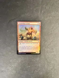 Chainwhip Cyclops - Foil - War Of The Spark #118/264 MTG Magic The Gathering LP - Image 1