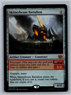 Magic MTG The Brothers' War Skitterbeam Battalion #165/287 Foil TCG CCG - Image 1