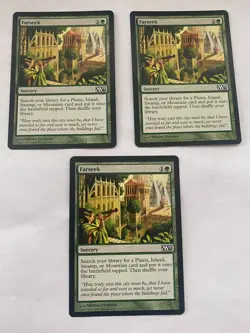 Magic the Gathering MTG - 3x Farseek Staff NM Unplayed - Image 1