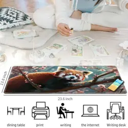 for MTG & TCG Playmat Mouse Pad,BFDHGQZC 24" x 14" Game Mat 60*35cm Red Panda - Image 4