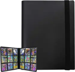 Trading Card Binder Holder, 9 Pockets Album Sleeves for Baseball Yugioh MTG Card - Image 1