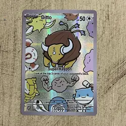 After Skool Hobby Ditto Tauros 61 Series 2 Holo Pokemon Fan Art Genetic Mystery - Image 1