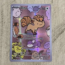 After Skool Hobby Ditto Vulpix 17 Series 2 Holo Pokemon Fan Art Genetic Mystery - Image 1