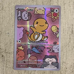 After Skool Hobby Ditto Charmander Series 2 Holo Pokemon Fan Art Genetic Mystery - Image 1