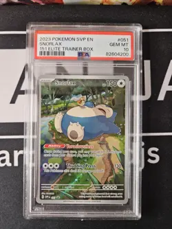 2023 POKEMON SVP EN-SV BLACK STAR PROMO 151 ELITE TRAINER BOX SNORLAX PSA 10 - Image 1