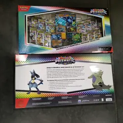 POKEMON PRISMATIC EVOLUTIONS LUCARIO & TYRANITAR PREMIUM COLLECTION LOT OF 2! - Image 2