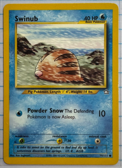 Pokemon Swinub 79/111 Neo Genesis Regular - Image 3