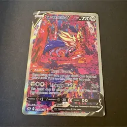 Pokemon TCG Zamazenta V GG54/GG70 Crown Zenith Galarian Gallery Full Art Holo - Image 1