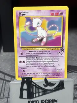 Pokemon Mew Black Star Promo 8 WOTC Rare Non-Holo Card - Image 1